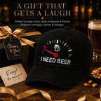 🧢 «I Need Beer»-brodert tanklokk: En morsom baseballcap! 🍺✨
