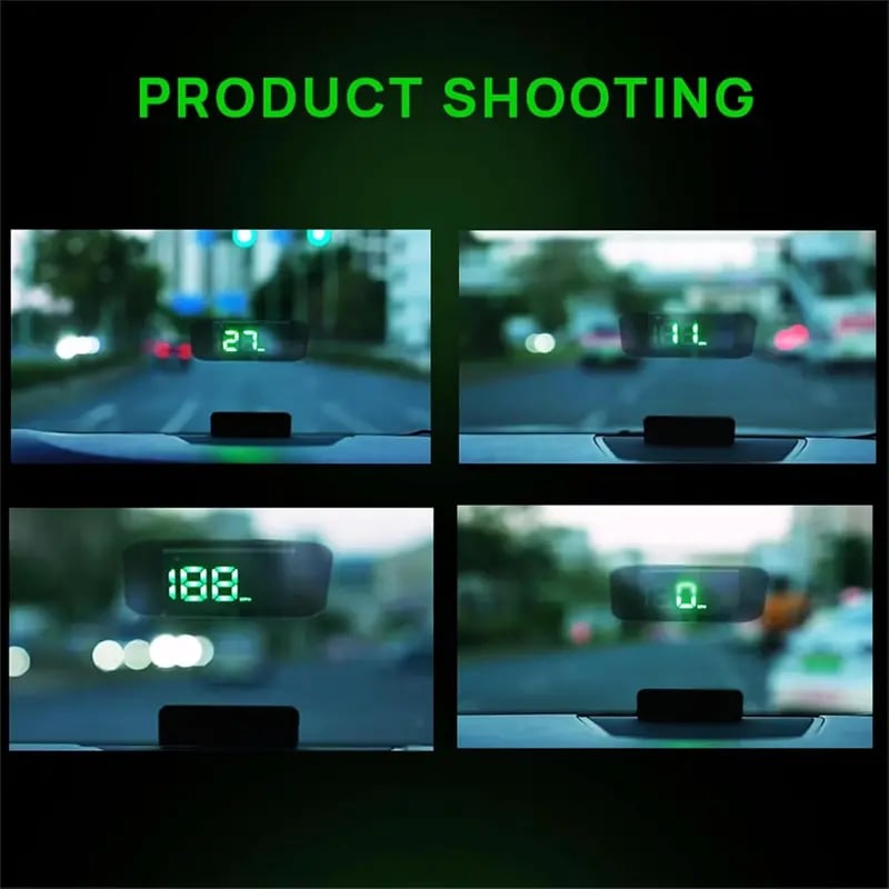 🔥🔥Head-up-display, bil-GPS, digitalt hastighetsmåler