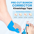 Ferdigskåret kinesiologitape for hallux valgus
