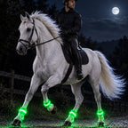 🐎LED-benbånd til hester | Lysende benbånd med høy synlighet for natt ridning