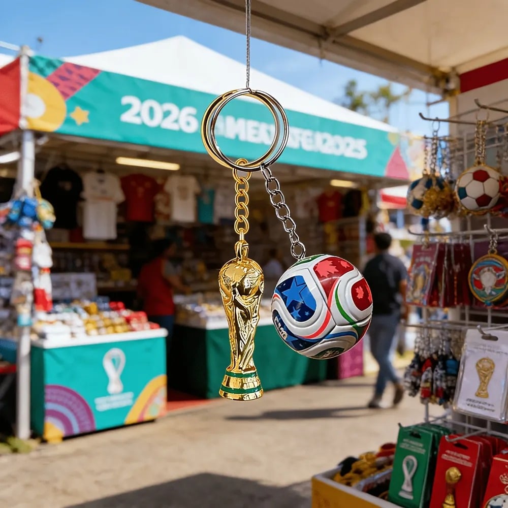 Nøkkelring til FIFA-VM 2026 i USA, Mexico og Canada: Ta med deg kampånden overalt ✨