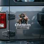 🚗 «Funny Old Man Edition»-bilmerke — krommetallmerke, perfekt gave til farsdag og bursdag til pappa, bestefar, ektemann samt eiere av pickuper og SUV-er