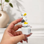 «Seagull MINE!»-nøkkelring med knapp – ekte lyd og LED-lys