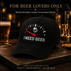 🧢 «I Need Beer»-brodert tanklokk: En morsom baseballcap! 🍺✨