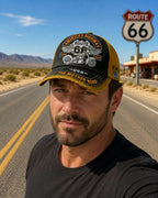 🏍️Casual baseballcap med retro-motiv fra US Route 66 i anledning 100-årsjubileet