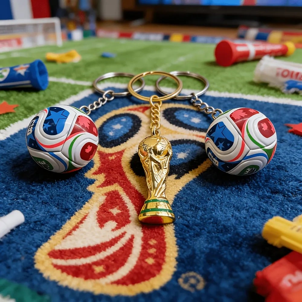 Nøkkelring til FIFA-VM 2026 i USA, Mexico og Canada: Ta med deg kampånden overalt ✨
