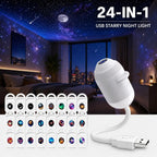 ✨ Plug-and-Play HD-stjerneprojektor