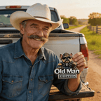 🚗 «Funny Old Man Edition»-bilmerke — krommetallmerke, perfekt gave til farsdag og bursdag til pappa, bestefar, ektemann samt eiere av pickuper og SUV-er