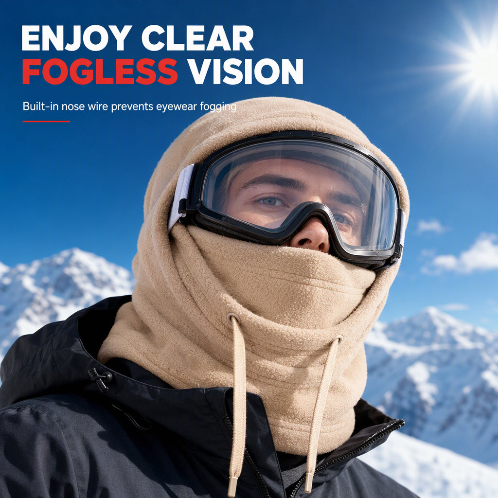 🧣3-i-1 vinterlue: vindtett og kuldebestandig, beskytter nakken, ansiktet og ørene